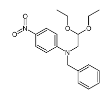 N-benzyl-N-(2,2-diethoxyethyl)-4-nitroaniline Structure