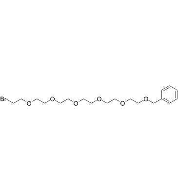 Benzyl-PEG6-bromide结构式