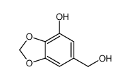 3,4-(METHYLENEDIOXY)-5-HYDROXY-BENZYLALCOHOL structure