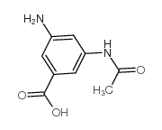 3-乙酰氨基-5-氨基苯甲酸结构式