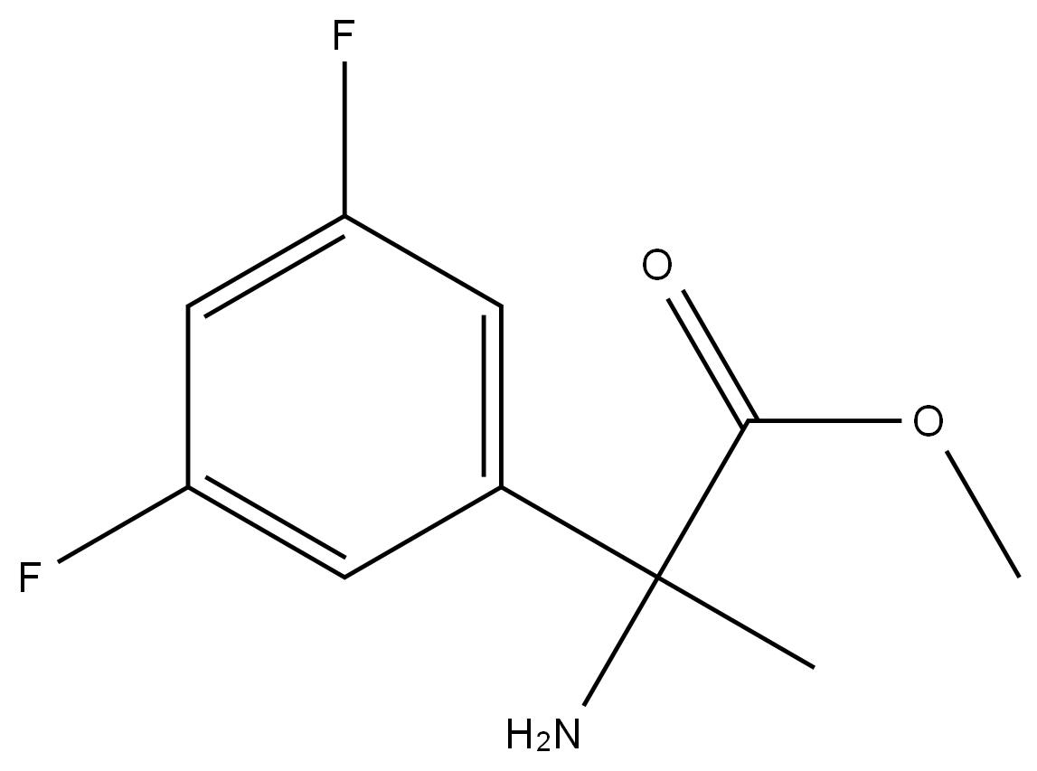 METHYL 2-AMINO-2-(3,5-DIFLUOROPHENYL)PROPANOATE(WXFC0653) Structure