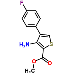 METHYL 3-AMINO-4-(4-FLUOROPHENYL)THIOPHENE-2-CARBOXYLATE structure