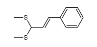 3,3-bis(methylthio)-1-phenyl-1-propene结构式