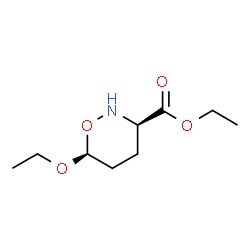2H-1,2-Oxazine-3-carboxylicacid,6-ethoxytetrahydro-,ethylester,(3R,6S)-rel-(9CI) Structure
