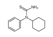 Thiourea,N-cyclohexyl-N-phenyl- Structure