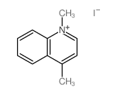 Quinolinium,1,4-dimethyl-, iodide (1:1) Structure