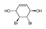 (+)-(1R,2S,3S,4R)-2,3-dibromocyclohex-5-ene-1,4-diol结构式