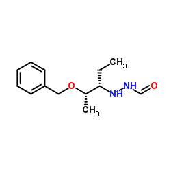 2-[(1S,2S)-1-Ethyl-2-(phenylmethoxy)propyl]hydrazinecarboxaldehyde Structure