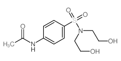 N-[4-[bis(2-hydroxyethyl)sulfamoyl]phenyl]acetamide结构式