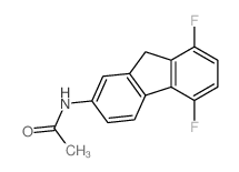 N-(5,8-difluoro-9H-fluoren-2-yl)acetamide结构式