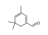 1,3-Cyclohexadiene-1-carboxaldehyde, 3,5,5-trimethyl- (9CI) structure