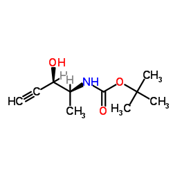 Carbamic acid, (2-hydroxy-1-methyl-3-butynyl)-, 1,1-dimethylethyl ester, [R- Structure