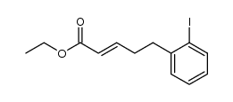 ethyl (E)-5-(2-iodophenyl)pent-2-enoate结构式