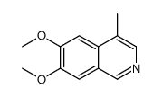Isoquinoline, 6,7-dimethoxy-4-methyl- (8CI,9CI) Structure
