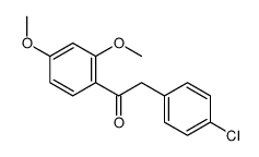 2-(4-chlorophenyl)-1-(2,4-dimethoxyphenyl)ethanone结构式