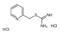 2-(2-pyridiniomethyl)isothiouronium dichloride Structure