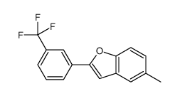 5-METHYL-2-(3-(TRIFLUOROMETHYL)PHENYL)BENZOFURAN Structure