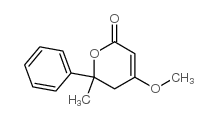 4-methoxy-6-methyl-6-phenyl-5H-pyran-2-one Structure