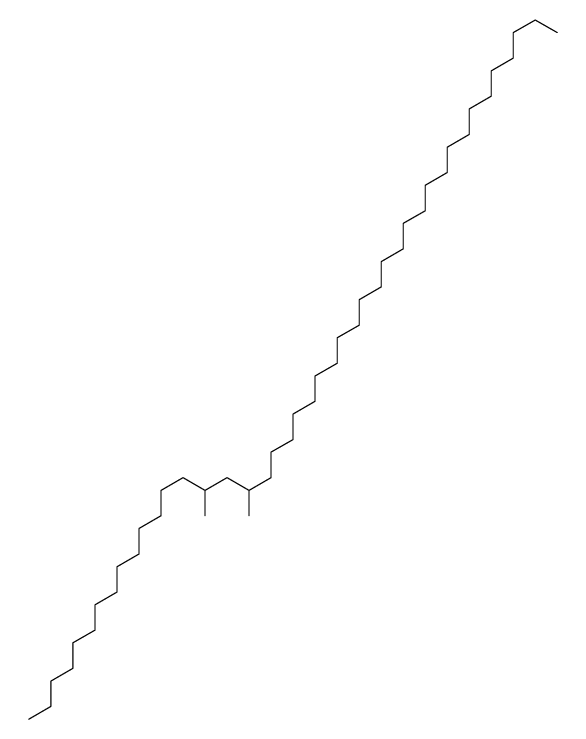 15,17-Dimethyltritetracontane结构式