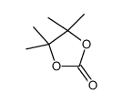 4,4,5,5-tetramethyl-1,3-dioxolan-2-one结构式