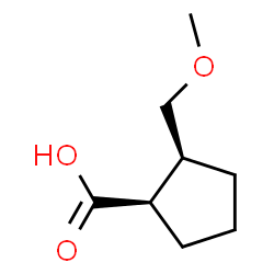 Cyclopentanecarboxylic acid, 2-(methoxymethyl)-, cis- (9CI) Structure
