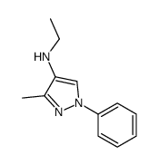 N-Ethyl-3-methyl-1-phenyl-1H-pyrazol-4-amine结构式