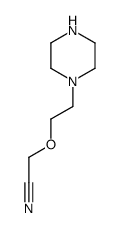 Acetonitrile, [2-(1-piperazinyl)ethoxy]- (9CI) Structure