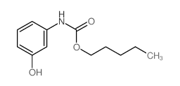 pentyl N-(3-hydroxyphenyl)carbamate structure