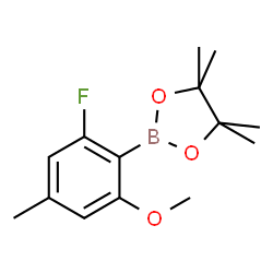 2-Fluoro-6-methoxy-4-methylphenylboronic acid pinacol ester结构式