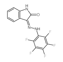 3-[2-(2,3,4,5,6-pentafluorophenyl)hydrazinyl]indol-2-one Structure