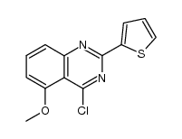 4-chloro-5-methoxy-2-(2'-thienyl)quinazoline结构式