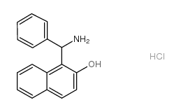 1-(氨基(苯基)甲基)萘-2-醇盐酸盐结构式