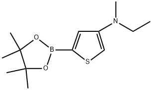 4-(Methylethylamino)thiophene-2-boronic acid pinacol ester structure