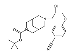 tert-butyl 7-[(2S)-3-(4-cyanophenoxy)-2-hydroxypropyl]-3,7-diazabicyclo[3.3.1]nonane-3-carboxylate Structure