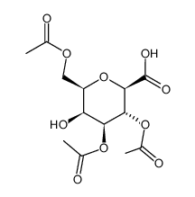 D-glycero-L-manno-Heptonic acid, 2,6-anhydro-, 3,4,7-triacetate结构式
