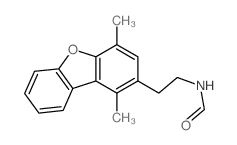 Formamide,N-[2-(1,4-dimethyl-2-dibenzofuranyl)ethyl]- structure