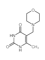 2,4(1H,3H)-Pyrimidinedione,6-methyl-5-(4-morpholinylmethyl)-结构式