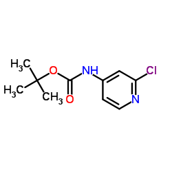 tert-Butyl (2-chloropyridin-4-yl)carbamate Structure