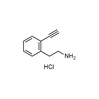 2-(2-Ethynylphenyl)ethanamine hydrochloride Structure