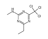 (4-ethyl-6-trichloromethyl-[1,3,5]triazin-2-yl)-methyl-amine结构式