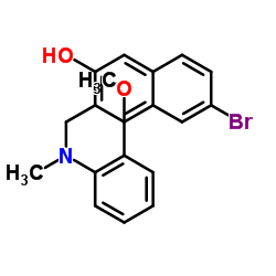 6-Bromo-3-{[(2-methoxyphenyl)(methyl)amino]methyl}-2-naphthol结构式