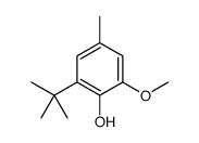 2-tert-butyl-6-methoxy-4-methylphenol结构式