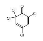 2,2,4,6-Tetrachloro-3,5-cyclohexadien-1-one结构式