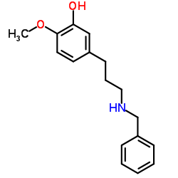 2-methoxy-5-[3-[(phenylmethyl)amino]propyl]-结构式