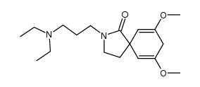 2-(3-(diethylamino)propyl)-7,9-dimethoxy-2-azaspiro[4.5]deca-6,9-dien-1-one结构式