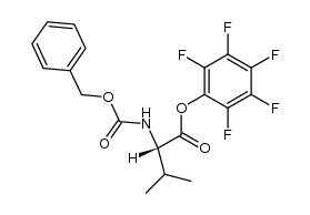 N-benzyloxycarbonyl-L-valine pentafluorophenyl ester Structure