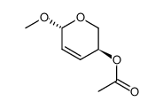 (3S)-3,6-Dihydro-6α-methoxy-2H-pyran-3β-ol acetate结构式