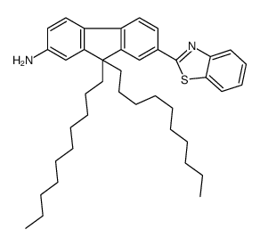 7-(1,3-benzothiazol-2-yl)-9,9-didecylfluoren-2-amine结构式