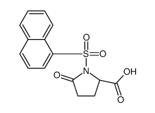 (2S)-1-naphthalen-1-ylsulfonyl-5-oxopyrrolidine-2-carboxylic acid Structure