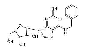 (2R,3R,4S,5R)-2-[2-amino-6-(benzylamino)purin-9-yl]-5-(hydroxymethyl)oxolane-3,4-diol结构式